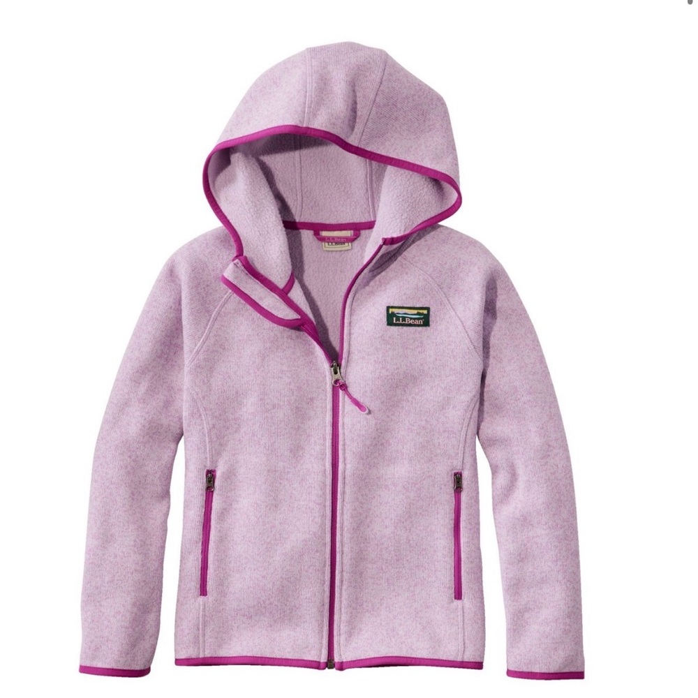 Kids’ LL Bean Hooded Sweater Fleece - M